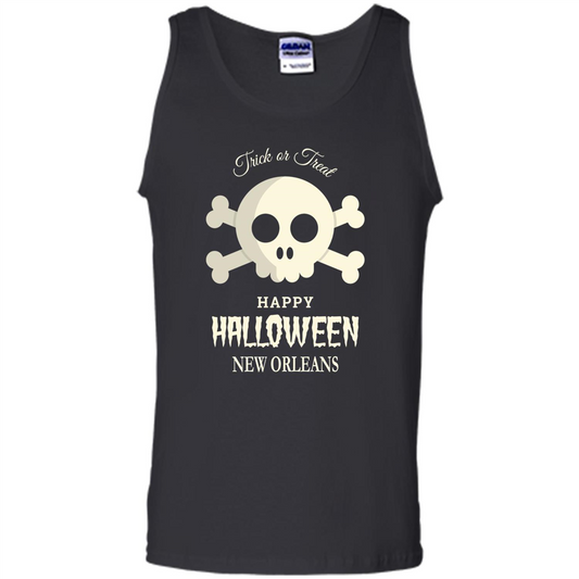 Halloween Trick or Treat Happy Halloween New Orleans T-shirt Black