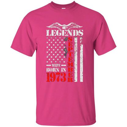 Legends Were Born In September 1973 T-shirt Heliconia