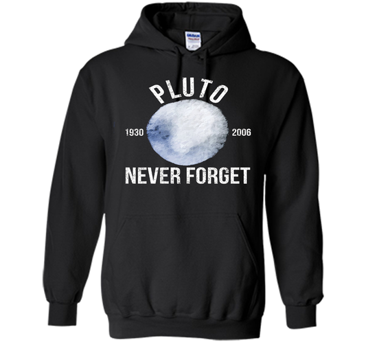 Pluto Never Forget Premium Funny T-Shirt cool shirt Black