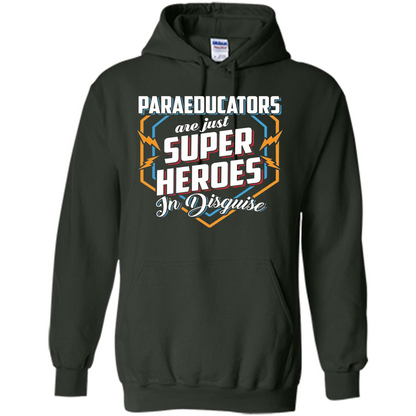 Paraeducators Are Super Heroes In Disguise T-shirt Forest Green