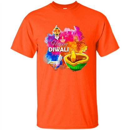 Happy Diwali Deepavali T-Shirt October 19th T-shirt Orange
