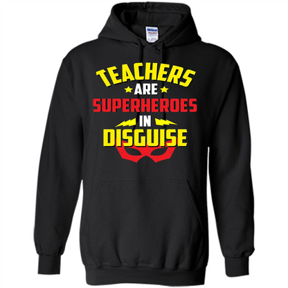 Funny Teacher Superpower Superhero In Disguise T-shirt Black