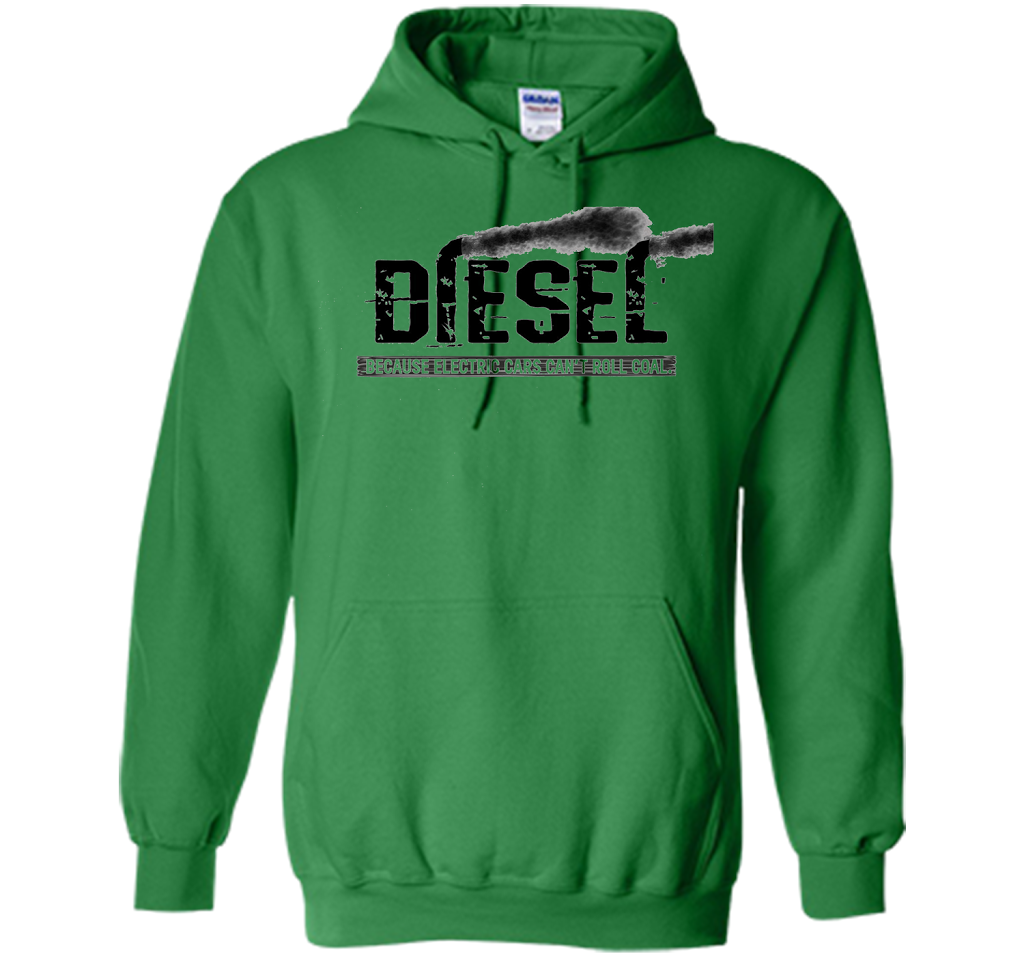 Diesel Rolling Coal T-Shirt Black Smoke Lifted Truck T-shirt Irish Green