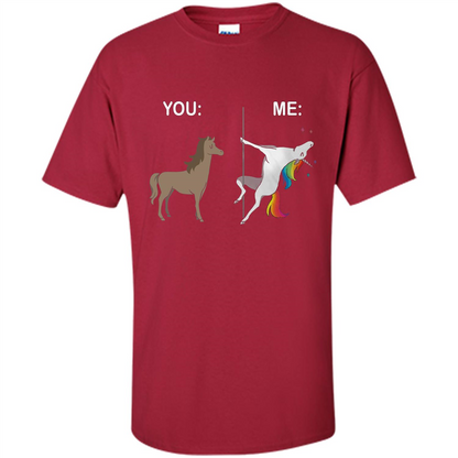 Cute Unicorn You And Me T-shirt Cardinal