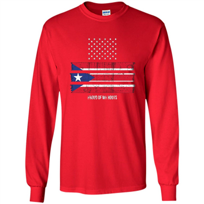 Puerto Rico USA Flag Pride T-Shirt Red
