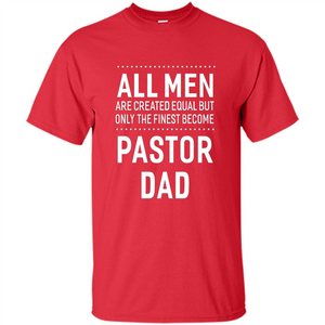 Men's Pastor Dad T-shirt Funny Sayings Men Christian T-shirt