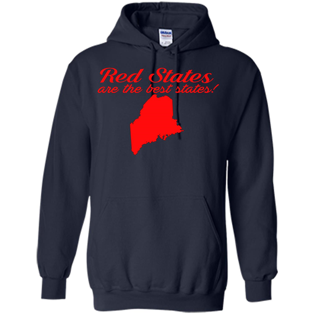 Maine T-Shirt Red States Are The Best States Navy