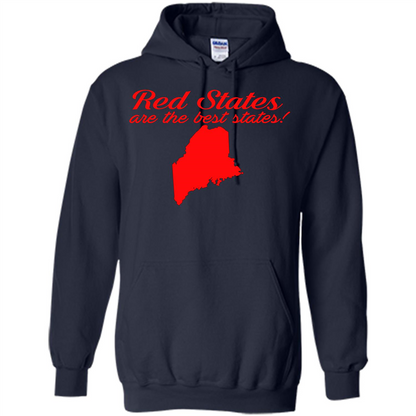 Maine T-Shirt Red States Are The Best States Navy
