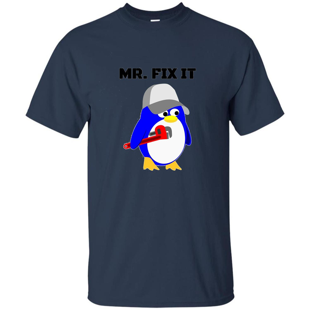 Mr. Fix it Penguin T-shirt Navy