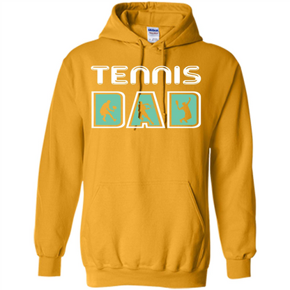 Tennis Lover T-shirt Tennis Dad Gold