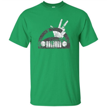 The Jeep Wave You Get It or You Don't Distressed T-Shirt Irish Green