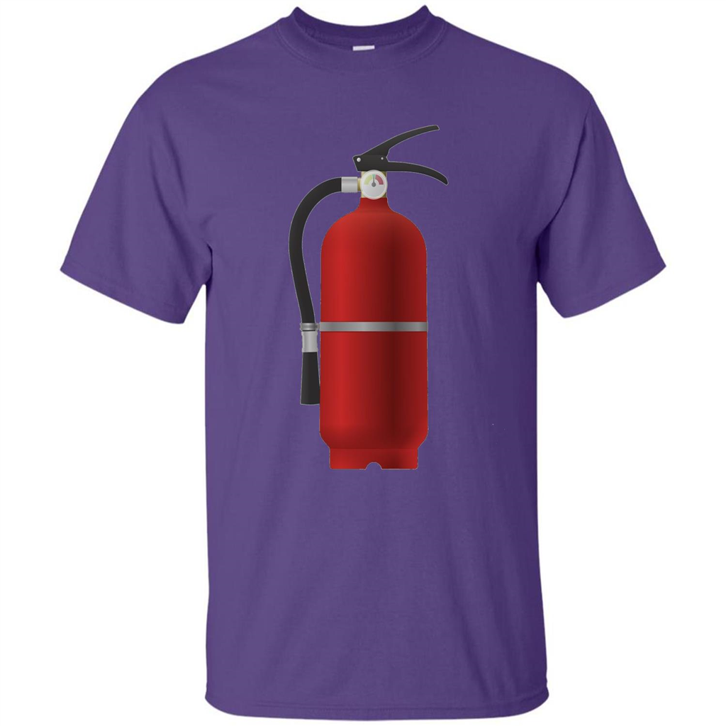 Fire Extinguisher T-shirt Emergency Fire Protection Purple