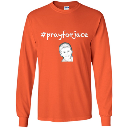Pray for Jace T-shirt Orange