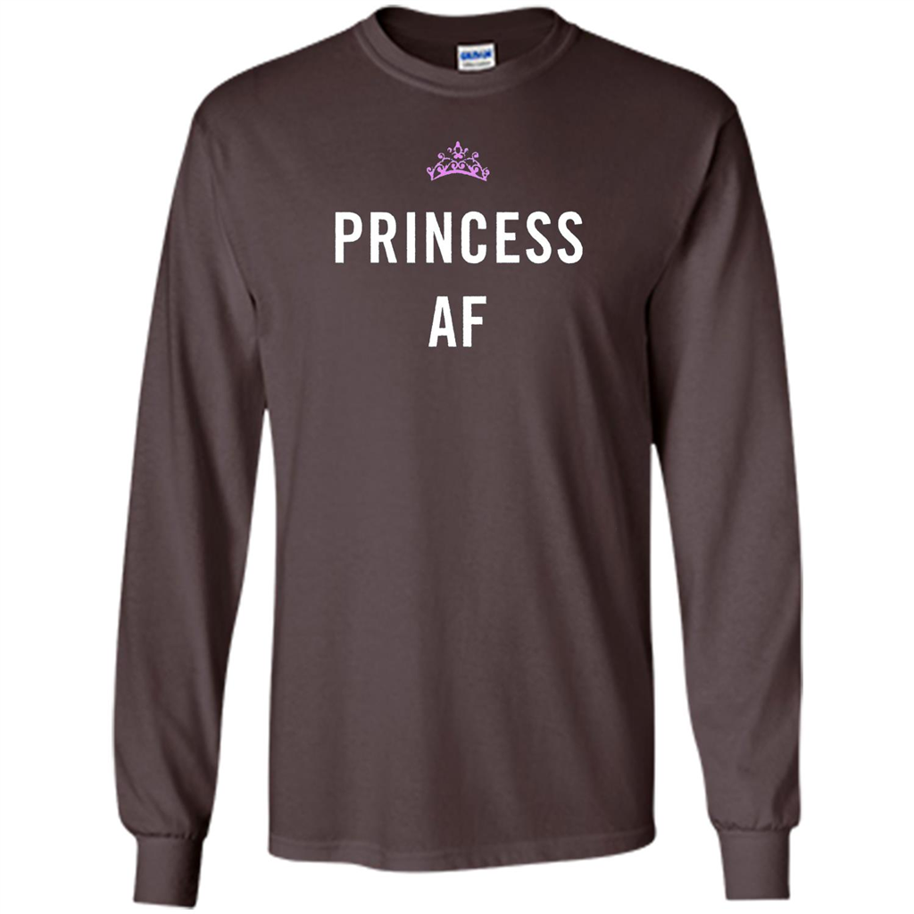 Women's Princess T-shirt Princess AF Dark Chocolate