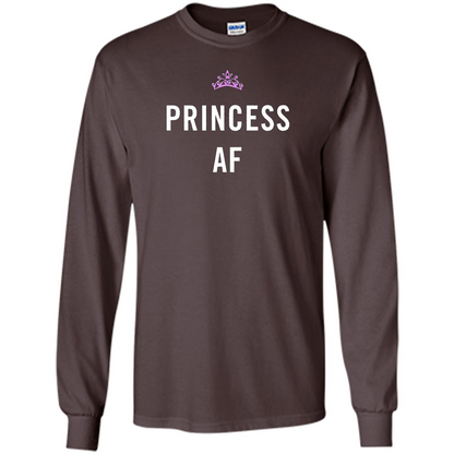 Women's Princess T-shirt Princess AF Dark Chocolate