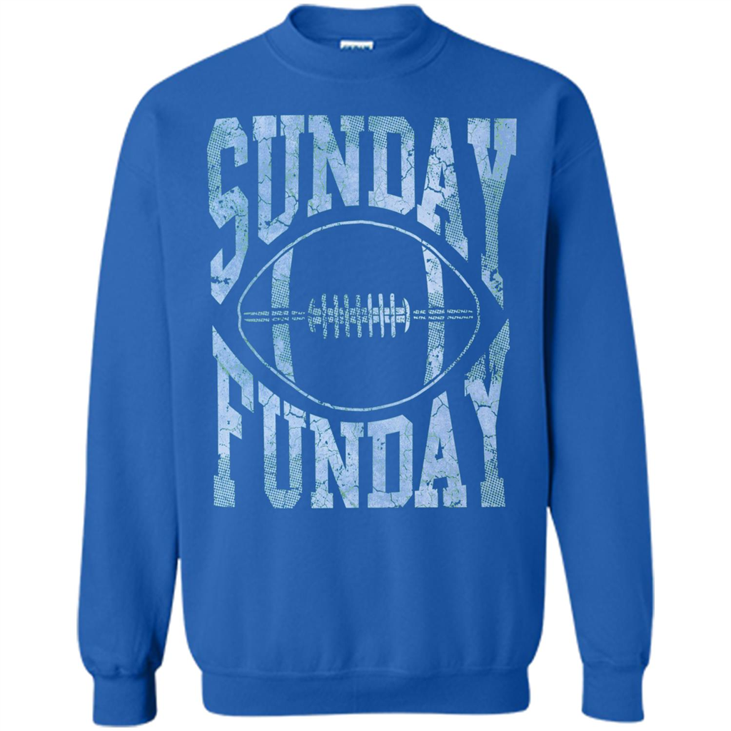 Football T-shirt Sunday Funday Football SeasonT-Shirt Royal