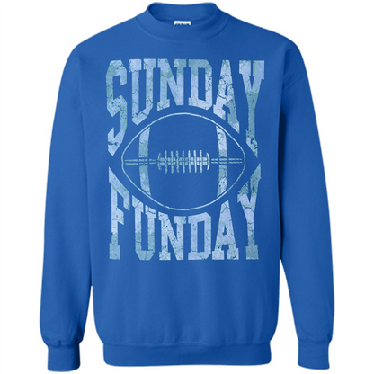 Football T-shirt Sunday Funday Football SeasonT-Shirt Royal