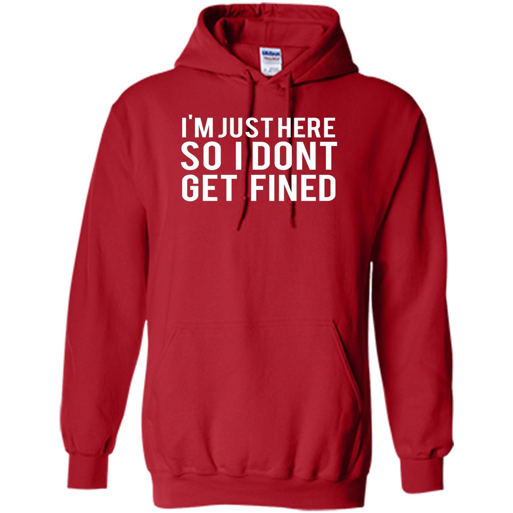 American Football T-shirt I'm Just Here So I Don't Get Fined T-shirt Red