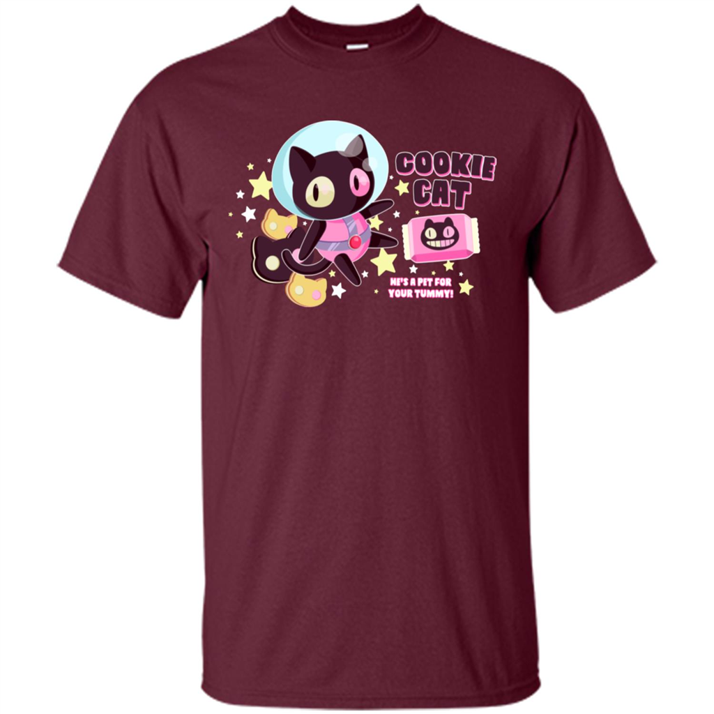 Cookie Cat T-Shirt Maroon