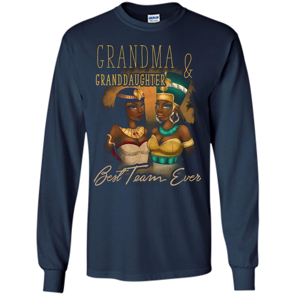 Family T-shirt Grandma Granddaughter Best Team Ever T-shirt