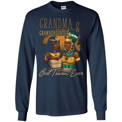 Family T-shirt Grandma Granddaughter Best Team Ever T-shirt