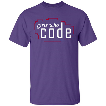 Coder T-shirt Girls Who Code T-shirt Purple