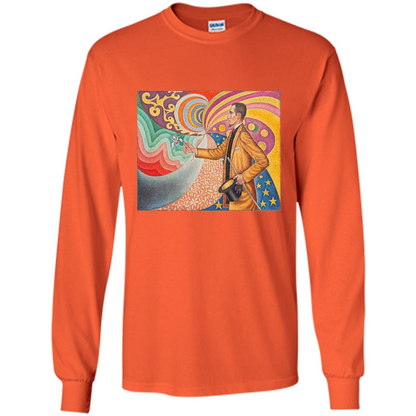 Portrait of Felix Feneon by Paul Signac T-shirt Orange