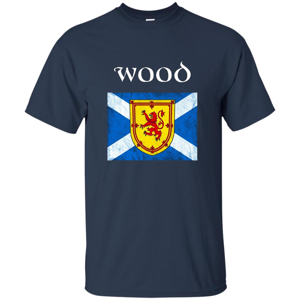 Scottish Clan Wood T-shirt Navy