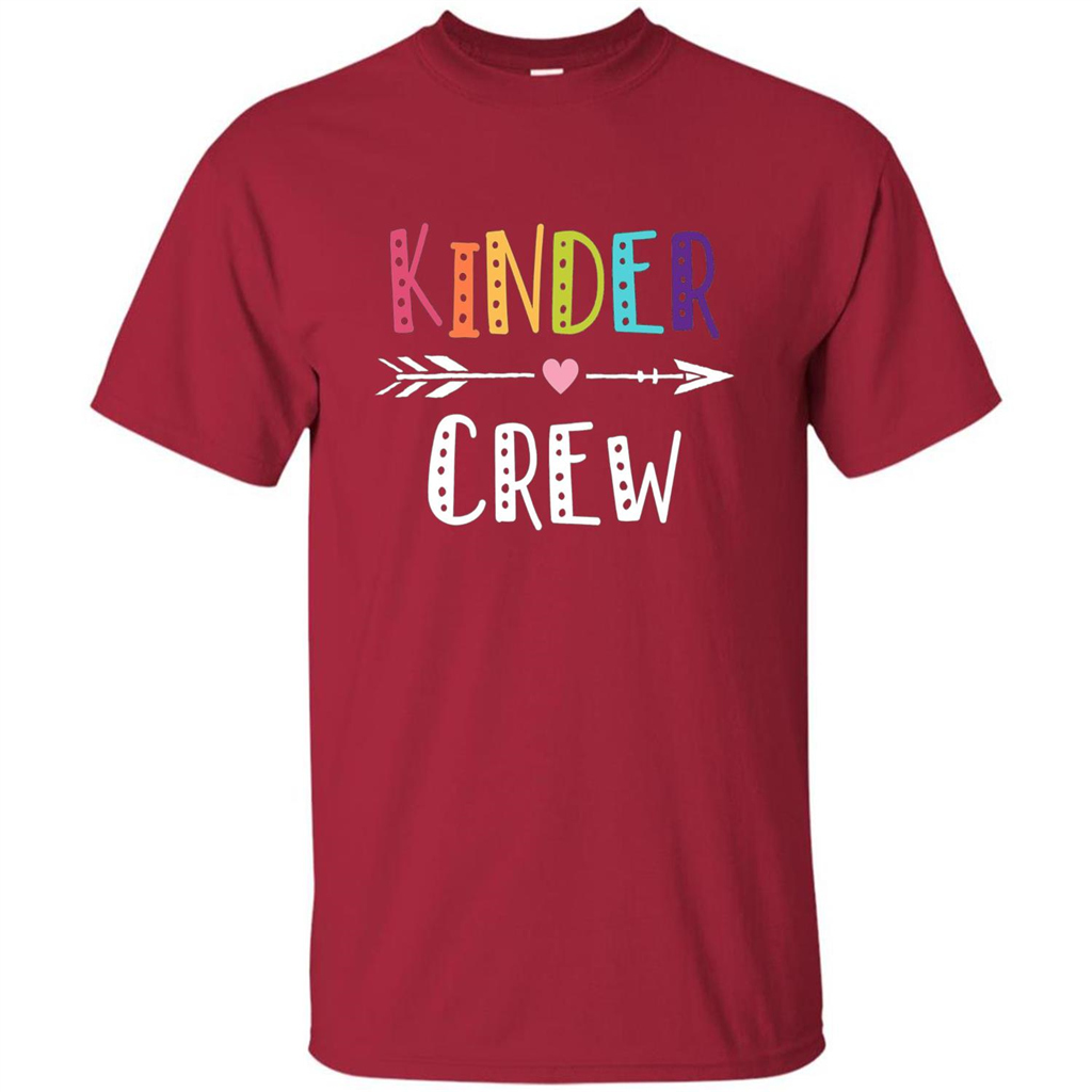 Kinder Crew Kindergarten Teacher T-Shirt School Day T-shirt Cardinal