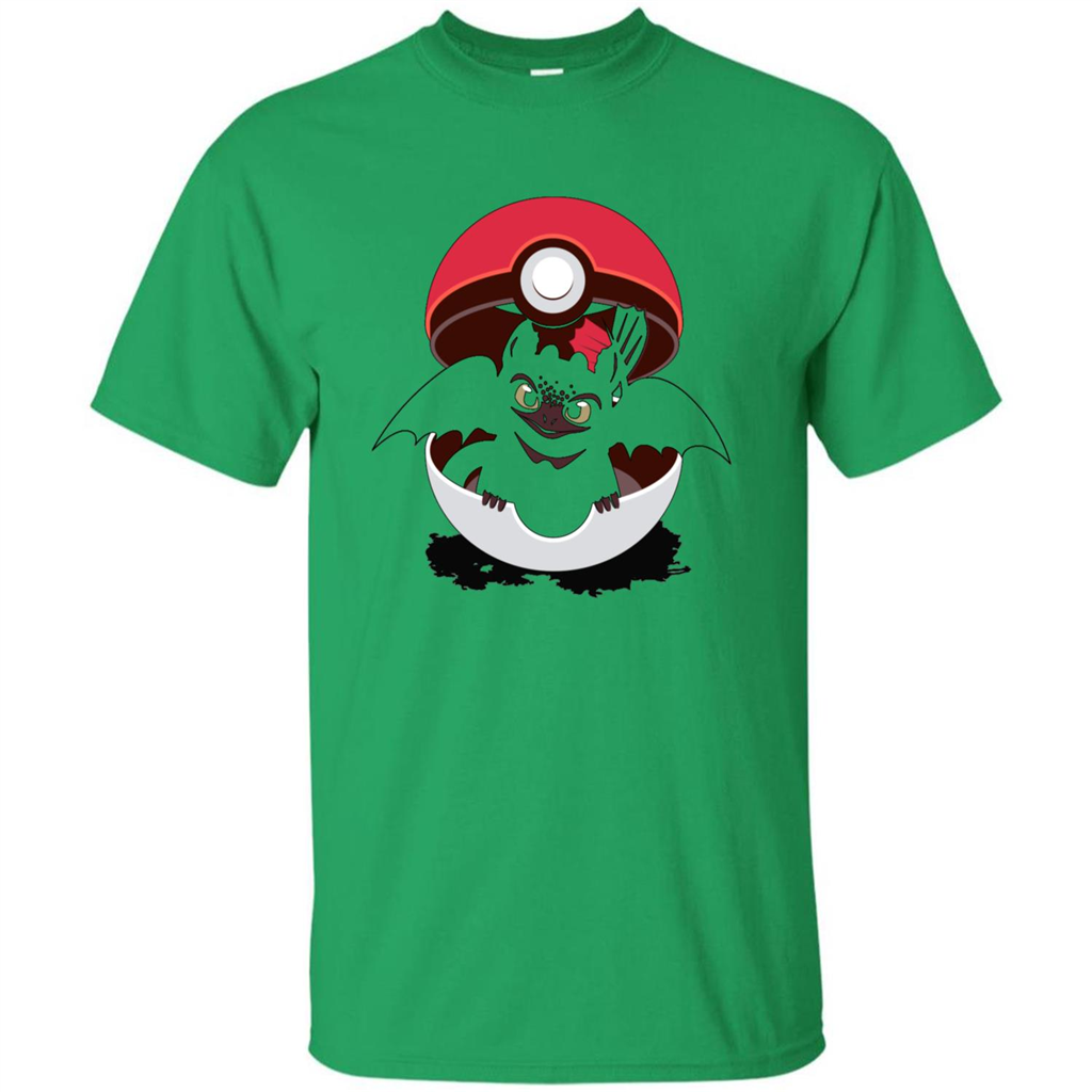 Cartoon T-shirt How To Catch Your Dragon Irish Green