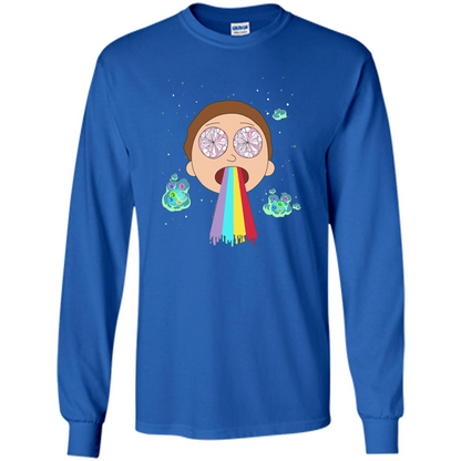 Cartoon Lovers T-shirt Space Morty Royal