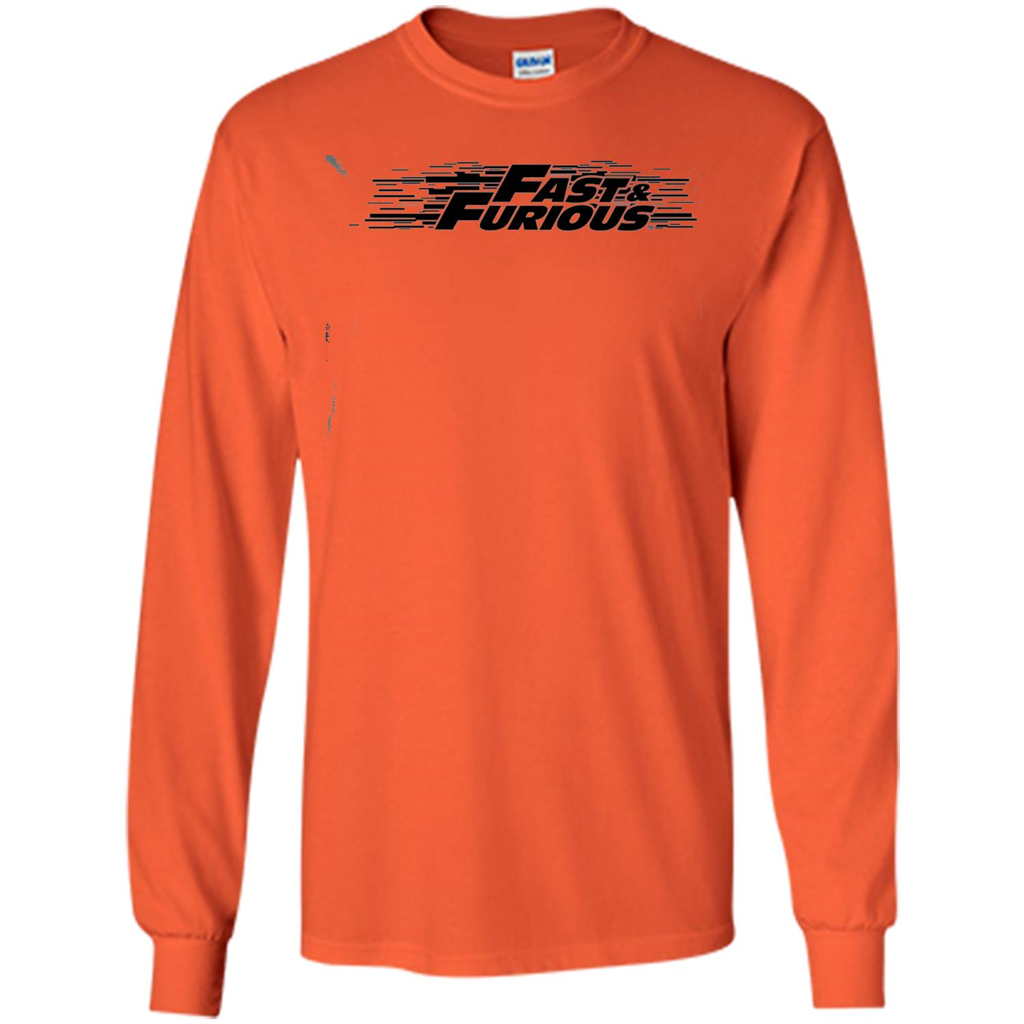 Movie T-shirt Fast And Furious Orange