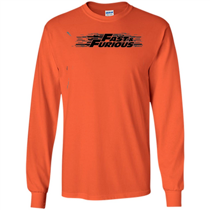 Movie T-shirt Fast And Furious Orange