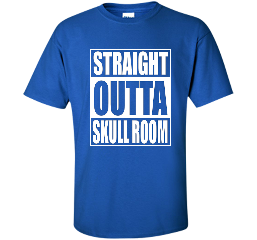 Straight Outta Skull Room Chiari Malformation T-shirt Royal