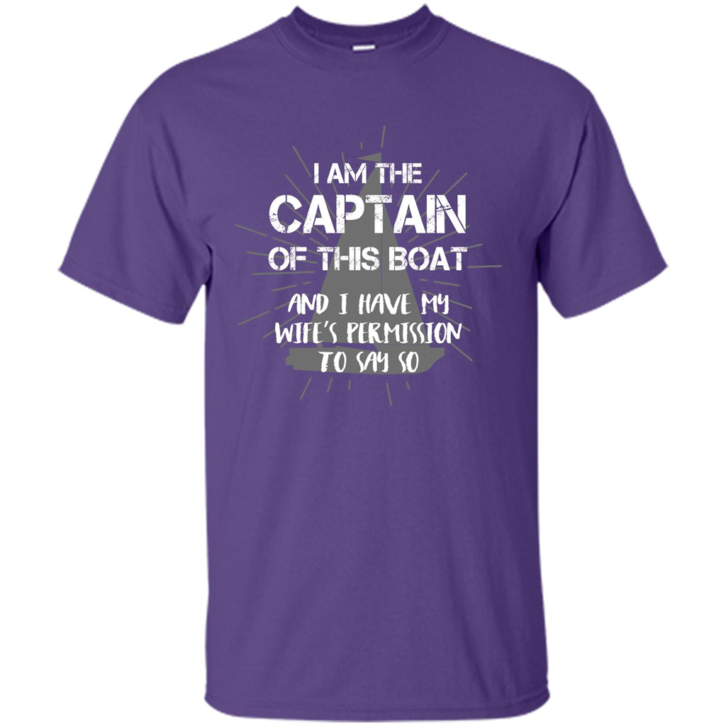 I Am The Captain Of This Boat Purple