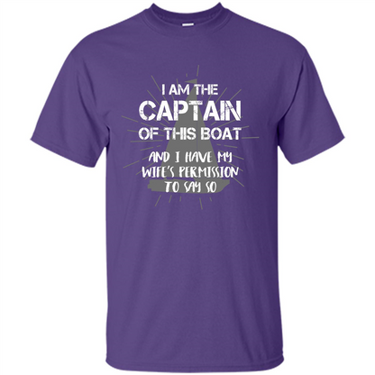 I Am The Captain Of This Boat Purple