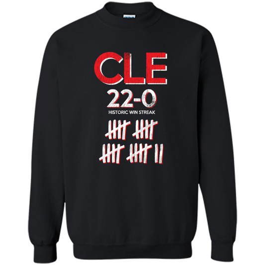Baseball T-shirt Historic Win Streak 22-0 T-Shirt Black