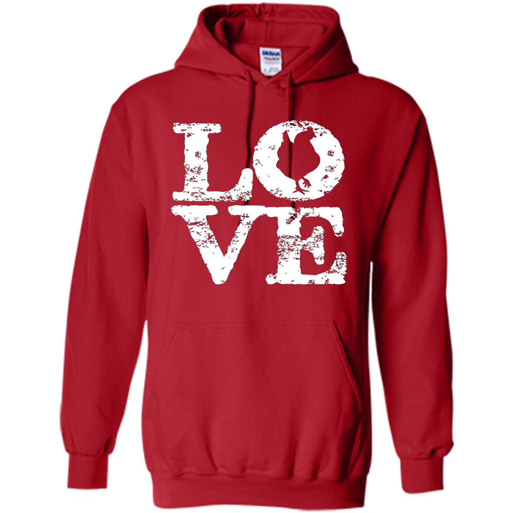 Chickens T-shirt I Love Chickens T-Shirt Red