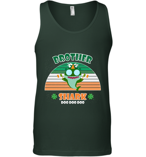 Irish Brother Shark Saint Patricks Day Family ShirtCanvas Unisex Ringspun Tank