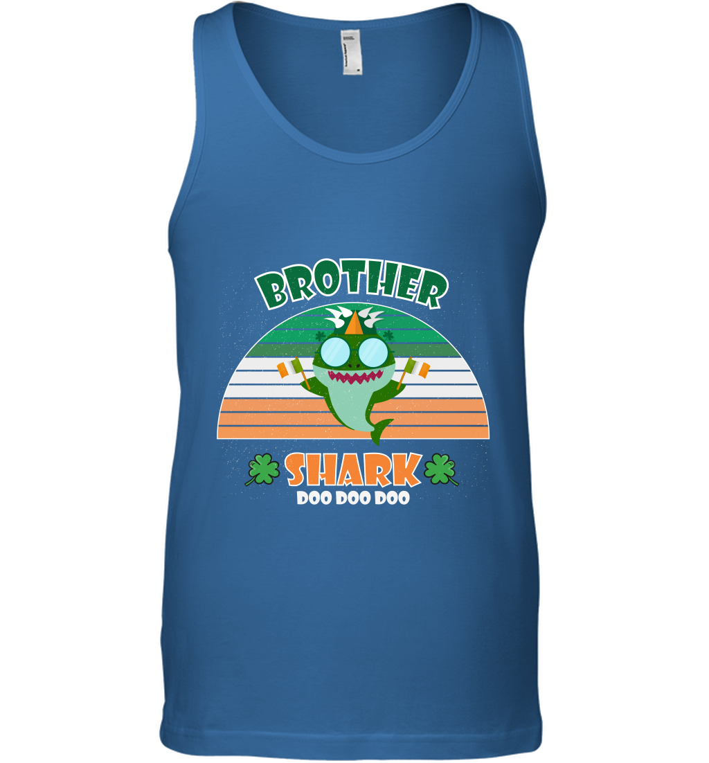 Irish Brother Shark Saint Patricks Day Family Shirt Tank Top Royal