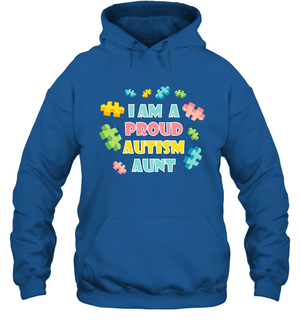 I Am A Proud Autism Aunt Family Shirt Hoodie