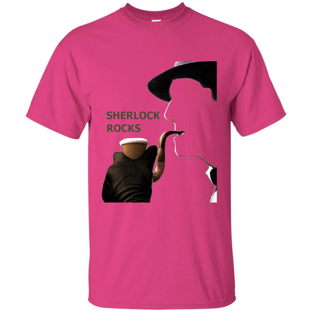 Sherlock Rocks T-shirt Heliconia