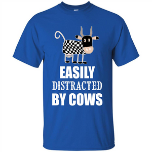 Cow T-shirt Easily Distracted By Cows T-shirt