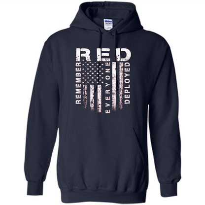 Red Friday - Remember Everyone Veteran Deployed T-shirt Navy