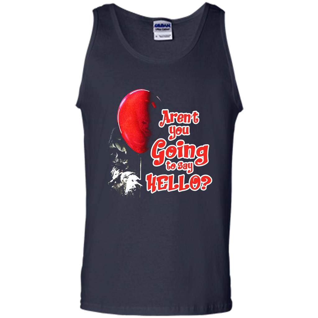 Halloween T-shirt Aren't You Going To Say Hello T-shirt Navy