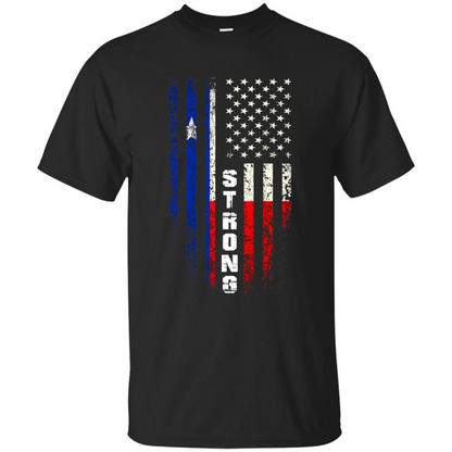 Texas Strong T-shirt Hurricane Harvey 2017 T-shirt Black