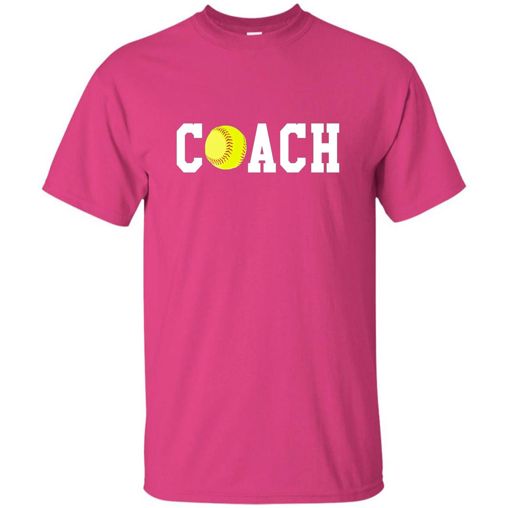 Softball Coach Gift T-shirt Heliconia