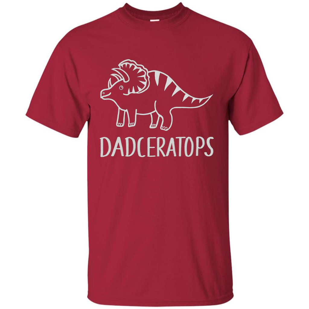 Dinosaur Family Triceratops T-shirt Cardinal