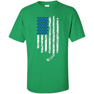 Hockey American Flag T-Shirt