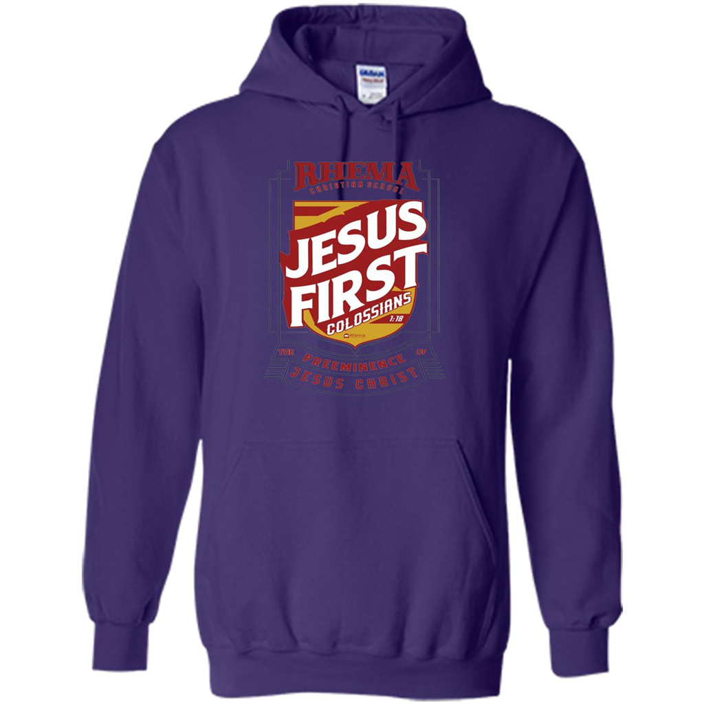 Jesus First T-shirt Jesus Christ Purple